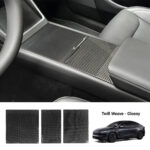 Dry Carbon Fiber Center Console Cover For Model Y Juniper / Model 3 Highland / Model YL - Image 13