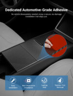 Dry Carbon Fiber Center Console Cover For Model Y Juniper / Model 3 Highland / Model YL - Image 10