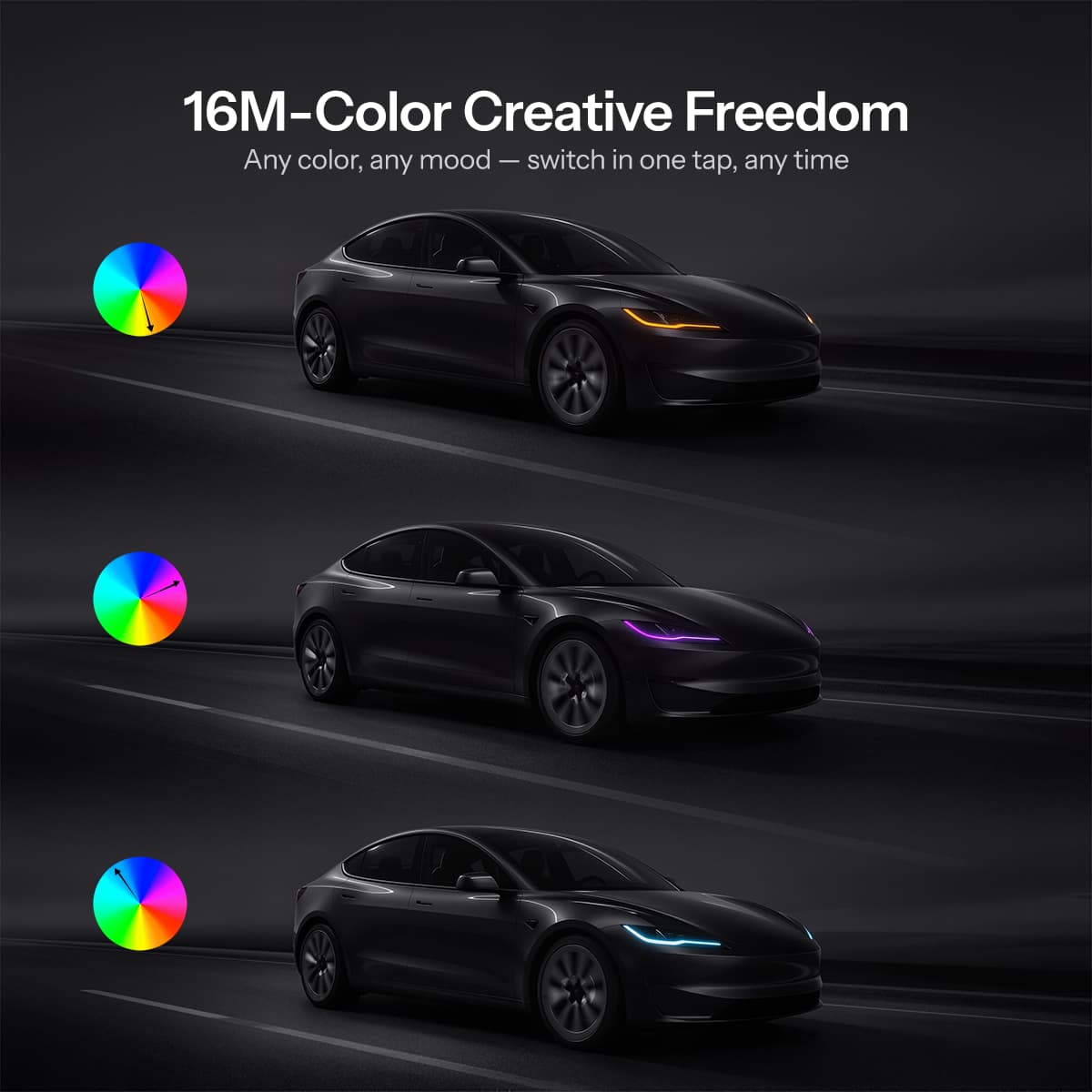 RGB DRL Module Upgrade Kit for Model 3 Highland丨OEM Ambient Sync - Image 4