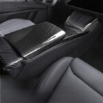 Armrest Box Dry Carbon Fiber Overlay for Model S/X 2021+