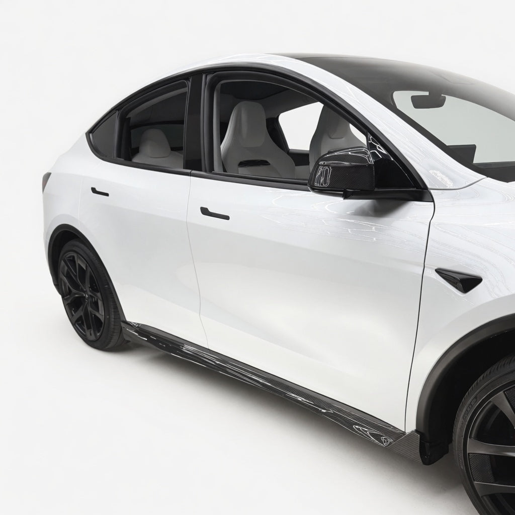 carbon-fiber-side-skirts-for-model-y-juniper-high-performance-exterior-upgrade-glossymatte-9508648 Dry Carbon Fiber Side Skirts for Model Y Juniper - High Performance Exterior Upgrade - Image 1