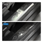 Cybertruck Performance Look Dry Carbon Fiber Front Door Sill Trim (1 Pair) - Image 3