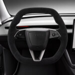 D-Shaped Alcantara Steering Wheel for Model 3 Highland / Model Y Juniper