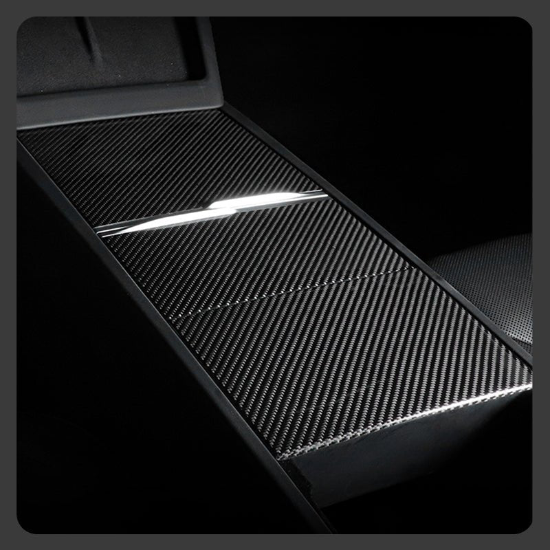 dry-carbon-fiber-panel-console-wrap-for-tesla-new-model-y-model-3-highland-985433 Dry Carbon Fiber Panel Console Wrap For Model Y Juniper / Model 3 Highland / Model YL - Image 1