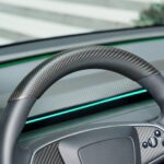 Dry Carbon Fiber Steering Wheel Trim Cover Kit for Model Y Juniper Premium / Model Y Standard / Model YL - Image 6