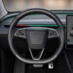 Dry Carbon Fiber Steering Wheel Trim Cover Kit for Model Y Juniper Premium / Model Y Standard / Model YL