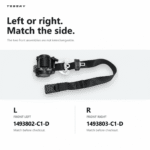 Front Seat Belt Assembly for Model Y (1493802-C1-D / 1493803-C1-D) - Image 4