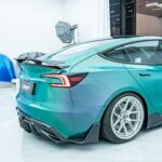 GT-Style Carbon Fiber Rear Spoiler Wing for Model 3 Highland - Image 4
