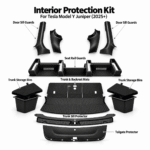 Interior & Trunk Protection Accessories Kit for Tesla Model Y Premium - Image 2