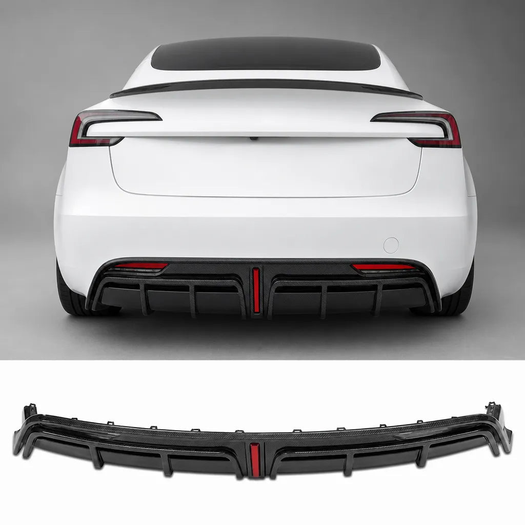model-3-highland-real-carbon-fiber-rear-diffuser-tesery-2656426 Model 3 Highland Real Carbon Fiber Rear Diffuser | Tesery - Image 1