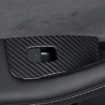 Dry Carbon Fiber Window & Door Switch Covers for Model Y / Model 3（Left Hand Drive） - Image 7