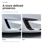 Real Carbon Fiber Front Intake Air Blades Trim for Model 3 Highland Performance 2024+ - Image 3