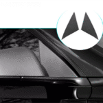 Real Dry Carbon Fiber A-Pillar Accent Overlays for Model 3 / Y