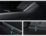 Real Dry Carbon Fiber Center Console Combo Side Panel & Charging Pad Overlay for Model 3 Highland & New Model Y - Image 10