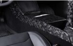 Real Dry Carbon Fiber Center Console Combo Side Panel & Charging Pad Overlay for Model 3 Highland & New Model Y - Image 9