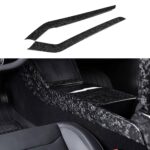 Real Dry Carbon Fiber Center Console Side Panel Overlays for Model 3 Highland / Model Y Juniper(2 Pieces) - Image 3