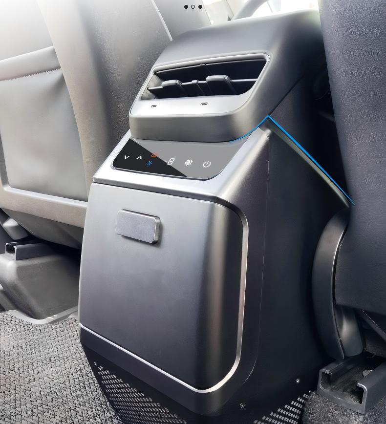 rear-armrest-box-on-board-refrigerator-for-tesla-model-y-5650340 Rear Armrest Box Refrigerator for Model Y | Compressor Cooling | 40-Min Fast Cool | Non-Destructive Install - Image 1