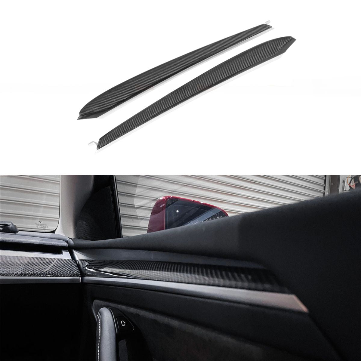 repalcement-real-carbon-fiber-front-door-trim-panel-for-model-3-y-2021-2023-103336 Repalcement Real Carbon FiberDoor Trim Panel for Model 3/Y - Image 1