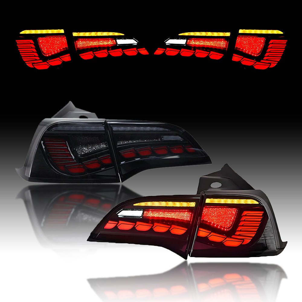 tesery-dragon-scale-tail-lights-for-model-3y-291107 TESERY Dragon Scale Tail Lights for Model 3/Y - Image 1