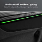 TESERY Dry Carbon Fiber Full Upper Oversized Extended Door Panel Overlays for Model Y Juniper - Image 5