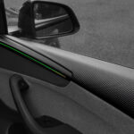 TESERY Dry Carbon Fiber Full Upper Oversized Extended Door Panel Overlays for Model Y Juniper - Image 14