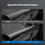 TESERY Dry Carbon Fiber Full Upper Oversized Extended Door Panel Overlays for Model Y Juniper - Image 3