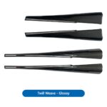 TESERY Dry Carbon Fiber Full Upper Oversized Extended Door Panel Overlays for Model Y Juniper - Image 17
