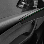 TESERY Dry Carbon Fiber Full Upper Oversized Extended Door Panel Overlays for Model Y Juniper - Image 9