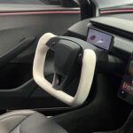 TESERY Model 3 Highland & Model Y Juniper Yoke Plaid Steering Wheel 【White Leather】 - Image 9