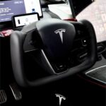 TESERY New Plaid Steering Wheel for Tesla Model 3 / Y