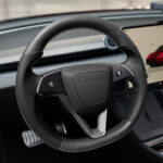 TESERY Sport Carbon Fiber Steering Wheel Replacement for Model 3 Highland & Model Y Juniper