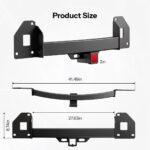 TESERY Trailer Tow Hitch for Model Y | 6500 lbs Capacity | No-Drill Install - Image 9