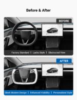 Yoke Steering Wheel for Model 3 Highland / Model Y Juniper【Two-Tone Style】 - Image 3